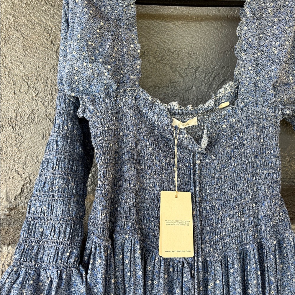 Doen Blue Wildflower Bijou Dress (NWT)